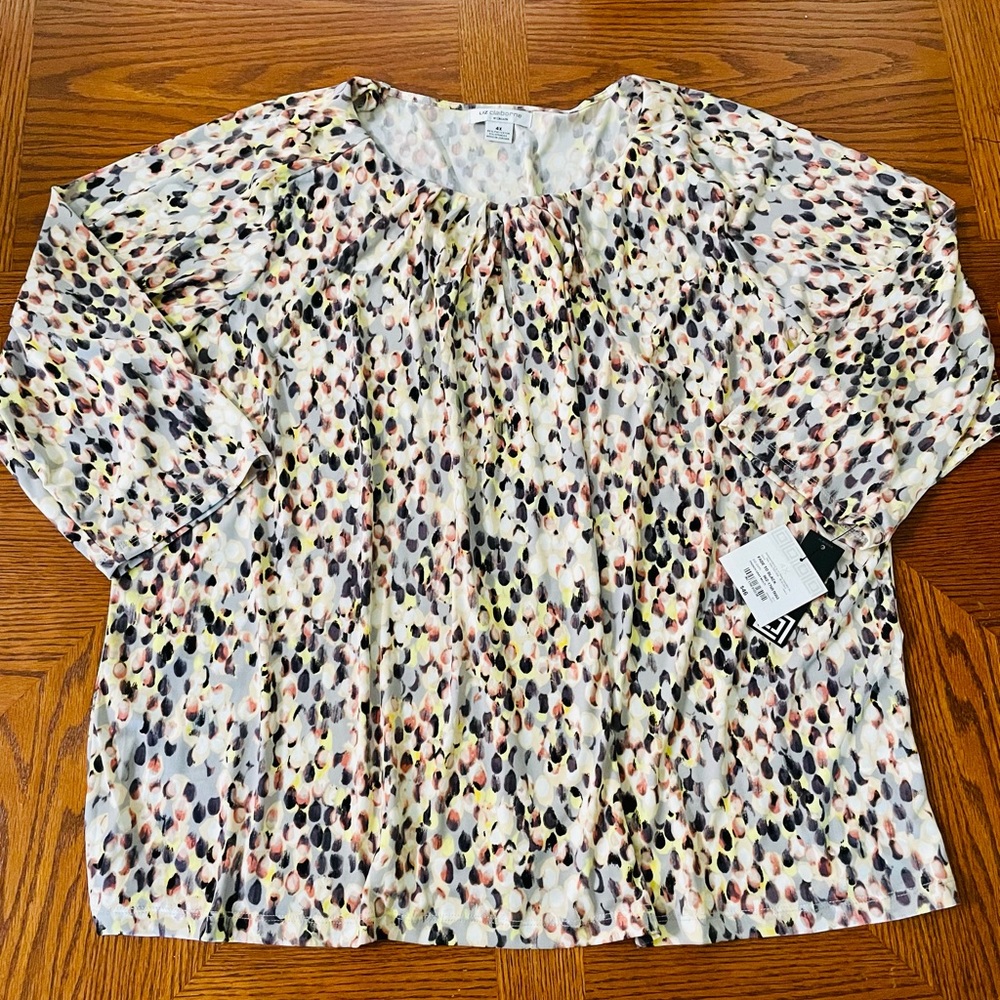 Liz Claiborne Fade to Black Blouse - NWT